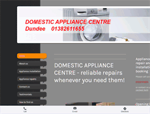 Tablet Screenshot of domesticappliancecentredundee.com